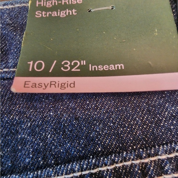 Wild fable high rise straight dark wash Carpenter jeans size 10 long 32 Inseam - Picture 6 of 6